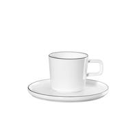 ASA Oco Línea Negra Taza De Espresso Con Plato 0,08 L