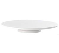 ASA Plat à tarte Sur Pied Porcelaine Blanche