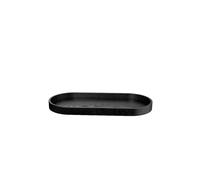ASA SELECTION Bandeja de madera ovalada 35,5x16,5cm Negro negro