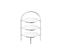 ASA SELECTION Etagere de 3 niveles para platos de comida de 49 cm plata