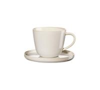 ASA SELECTION Taza de café con plato COPPA 0,25l Tofu beige