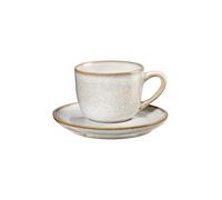 ASA SELECTION Taza de espresso con platillo 0,09 l Saisons Sand beige