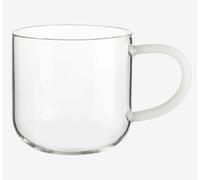 ASA Selection Vaso De Té Coppa Taza Con Asa Blanca De Vidrio Borosilicato 0,4 L