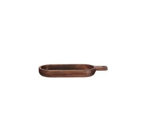 ASA SELECTION Vassoio ovale piatto Wood 33,4x13cm (Acacia maciza) marrón