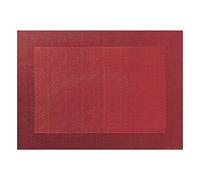 ASA Selection X-Mas Tischset Granatapfelrot mit gewebtem Rand 46x33 cm