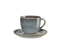 ASA Taza De Café De Denim Cappuccino Con Plato 0,23 L
