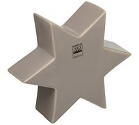 ASA Xmas Deko Estrella, cerámica, Gris Claro, 5.5 x 18 x 16 cm, 1 Unidades