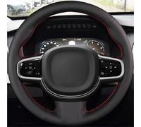 ASADF Cubierta de Volante Funda Trenzada Volante Coche Personalizada Cuero Suave para Volvo S90 XC90 XC60 S60 V90CC Accesorios Interiores. Cubierta para Volante(Hilo Negro)