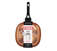 Asador action pyrex aluminio prensado negro/bronce 28 cm