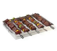 ASADOR DE 5 BROCHETAS | Acero inoxidable • Plata • 26,5 x 4,5 x 35,5 cm