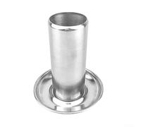 Asador de pollo de acero inoxidable para latas de cerveza, soporte vertical para asar y asar al horno, estante plateado 12 x 10 x 5 cm