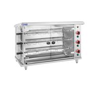 Asador de pollos a gas - 3 espadas - con iluminación - Royal Catering