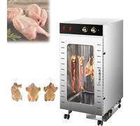 Asador de pollos rotatorio eléctrico vertical, ahumador de salchichas comercial, horno comercial multifuncional, control inteligente LED(60 Catties Per Time)