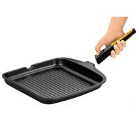 Asador Grill Rayado de 28 cm, Sistema Fast Click, Ideal para Asar Carne y Verduras de Manera rápida y eficiente.