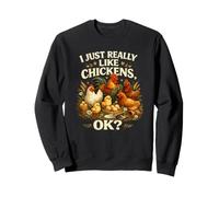 Asador I Just Very Much Like Chickens Ok Funny Chicken Love Sudadera