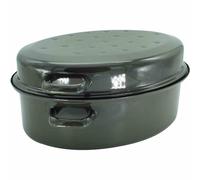 Asador Universal Leipzig 33x21 Azul Emaillado GansBräter Olla Para Guisar