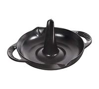 Asador vertical de hierro fundido negro 24 cm | Apto para todos los tipos de cocinas y hornos, fabricado en Francia, color negro