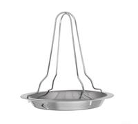 Asador vertical de pollo de acero inoxidable 19,5 cm estante del horno para asar pollo entero Diseño de circulación de calor para resultados consistentes