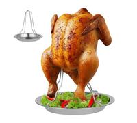 Asador vertical para pollo, soporte antiadherente de acero inoxidable para aves, gran rejilla para , para exteriores, restaurante, y sociable