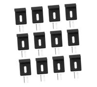 ASAKKURA 12 Juegos De Clips Para Espejos: Kit Para Colgar Espejos En La Pared - Clips Inoxidable Con Tornillos - Soportes De Vidrio Sin Marco Para Baño