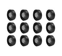 ASAKKURA 12 Tapones de Plástico Negro Rosca para Sellado Seguro de Botellas de Vidrio de 1/2 y 1 Galón, Ideales para Fermentación en Hogares y Bares