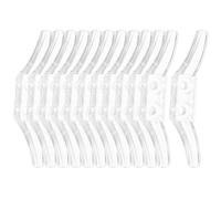 ASAKKURA 12piezas Abrazadera de Cuerda para Persiana de Acrílico y Hierro Tornillos de Montaje, Fácil Instalación y Resistente para Estores en Ventanas del Hogar