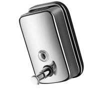 ASAKKURA 1pieza Dispensador de Jabón Líquido de Acero Inoxidable Montado Pared Manual Capacidad Anti-Fugas para Baño Cocina y Ducha Uso Doméstico y Comercial