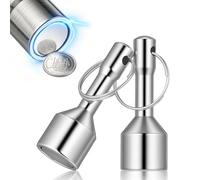 ASAKKURA 2 Piezas Comprobador de Oro y Plata de Bolsillo Llavero Magnético Ligero de Hierro para Prueba Precisa de Joyería y Metales