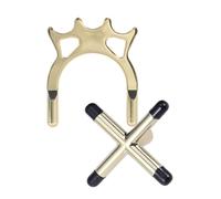 ASAKKURA 2 Piezas para Taco de Billar de Metal y Goma, Soporte Antideslizante Compatible Taco de Snooker y Americano, Accesorios para Mesa de Billar, Uso en Sala de Juegos