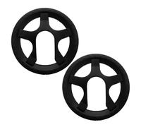 ASAKKURA 2 Protectores de Cadena para Bicicleta de Montaña, Cubierta de Plástico Negro 5 Orificios, Instalación Fácil y Compatibilidad para Accesorios de Bici