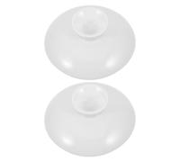 ASAKKURA 2 Tapas de Cerámica de Color Blanco para Taza de Té Ajuste y Resistente al Calor, Accesorio Clásico y Elegante para Hotel y Uso Diario