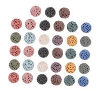 ASAKKURA 33piezas Bolas De Lava De Volcán Piedras Aromáticas Para De Aceites Esenciales Diseño Sin Agujero Para Hogar Oficina y Coche