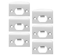 ASAKKURA 6 Piezas de Placa de Refuerzo de Puerta de Acero Inoxidable Fuerte y Resistente al Óxido para Cerraduras de Madera y Puertas de Habitación