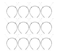 ASAKKURA Accesorios Cabello 12 Diademas Negras Trenzadas Resorte Ajustables para Mujeres en Eventos de Halloween y Fiestas