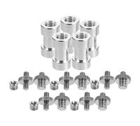 ASAKKURA Adaptador de Tornillo para Trípode de Cámara de Aleación Plata, Tamaño Pequeño y Uso Conveniente, Adecuado para Llevar en Bolsa o Bolsillo