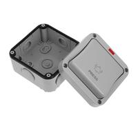 ASAKKURA Botón Pulsador para Puerta Garaje, Interruptor de Arranque Exterior Resistente al Agua, Interruptor de Pared para Sistema Control de Acceso y Liberación en Baños y Jardines