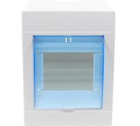 ASAKKURA Caja de Interruptores para Exterior y Resistente al Polvo Caja de Distribución Eléctrica de Plástico para Protección y Montaje en Superficie 3-4 Módulos