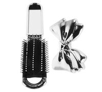 ASAKKURA Cepillo De Cojín De Aire Plegable Cepillo Pelo Con Espejo Para Viajes Pequeño y Portátil Pelo De Bolsillo Material Suave Peines De Viaje