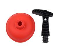 ASAKKURA Desatascador de Fregadero de Cocina Manual Rojo, Herramienta para Desatascar Tuberías y Alcantarillado, Succión Potente para Limpieza de Desagües Domésticos