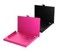 ASAKKURA Estuche Metálico 2 Piezas para Tarjetas de Visita Transferencia de Calor, Aleación de Esquinas Redondeadas, Práctico para Oficina