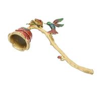 ASAKKURA Extintor de Floral Rojo de Aleación de Zinc Mango Largo para Prevención de Humo y Manual en Aromaterapia Elegante y Vintage