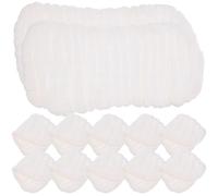 ASAKKURA Forros de Pañal de Tela para Recién Nacidos, Insertos Reutilizables de Algodón Transpirable, 12 Capas, Tamaño Pequeño, 10 Piezas para Cuidado y Absorción en Bebés