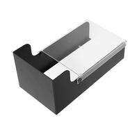 ASAKKURA Funda Protectora para Timbre de Puerta Exterior Negra, con Ventana Transparente de Alta Definición y Material Metálico Resistente para Entornos Comerciales