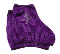 ASAKKURA Fundas Elásticas para Botas de Patinaje de Hielo, Protectores de Poliéster para Patines, Cubiertas Portátiles para Hockey, Talla M, Color Morado, Accesorios para Deportes