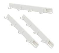 ASAKKURA Gancho Extraíble Deslizante 3 Piezas Adhesivo Fuerte para Armarios y Baños, Organizador Práctico para Colgar Ropa y Accesorios, Instalación Sencilla sin Daños