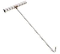 ASAKKURA Gancho para Tapa de Alcantarilla de Acero Inoxidable, Gancho T Reforzado para Elevación de Pozos de Registro, Herramienta Compacta y Resistente para Mantenimiento Industrial