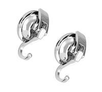 ASAKKURA Ganchos de Ventosa para Pared 2 Piezas Color Plata Excelente Capacidad de Carga y Material Abs para Baño y Cocina