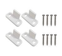 ASAKKURA Herrajes para Puertas Corredizas de Granero, 2 Juegos de Guías de Suelo Topes Deslizantes, Compatibles Kits de Puertas Enrollables