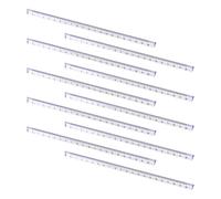 ASAKKURA Juego de 10 Reglas de Escala de Dibujo de Plástico Transparente Números Claros y Fácil Identificación para Escuelas y Hogares, Herramienta Creativa y Exquisitamente Elaborada