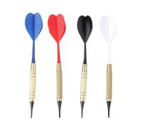 ASAKKURA Juego de 12 Dardos Electrónicos Punta Segura para Reemplazo, Accesorios Deportivos para Dardos Profesionales, Kit para Sala de Juegos y Actividades de Interior Color Aleatorio